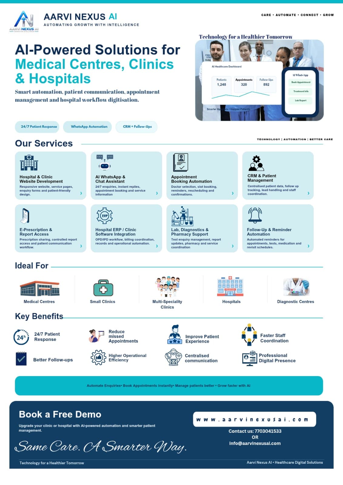 Clinic Management System one-pager